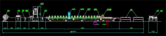 Slotted Unistrut Channel Roll Forming Machine