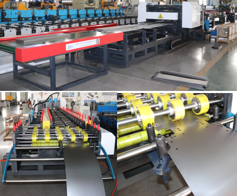 Supermarket Metal Shelf Panel Roll Forming Machine