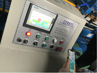 Glazed tile roofing sheet machine