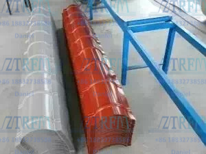 Roofing Sheet Ridge Cap Roll Forming Machine