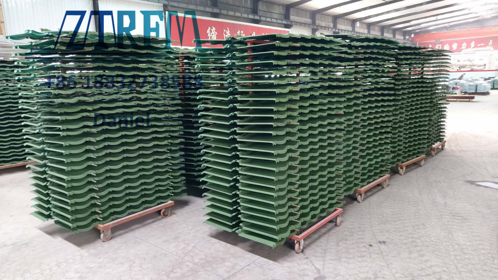 The installation of color color-coated roofing sheet